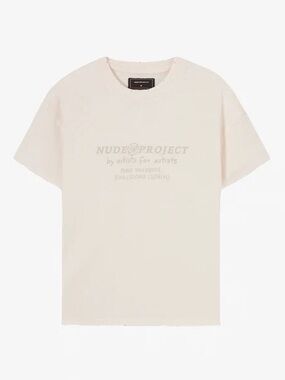Cream Logo Crewneck T-Shirt